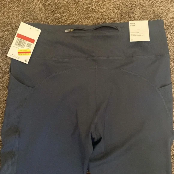 Nike Dri-Fit Nike Fast Tight Fit NWT Mid Rise7/8 LengthRunning Size L - Picture 6 of 8